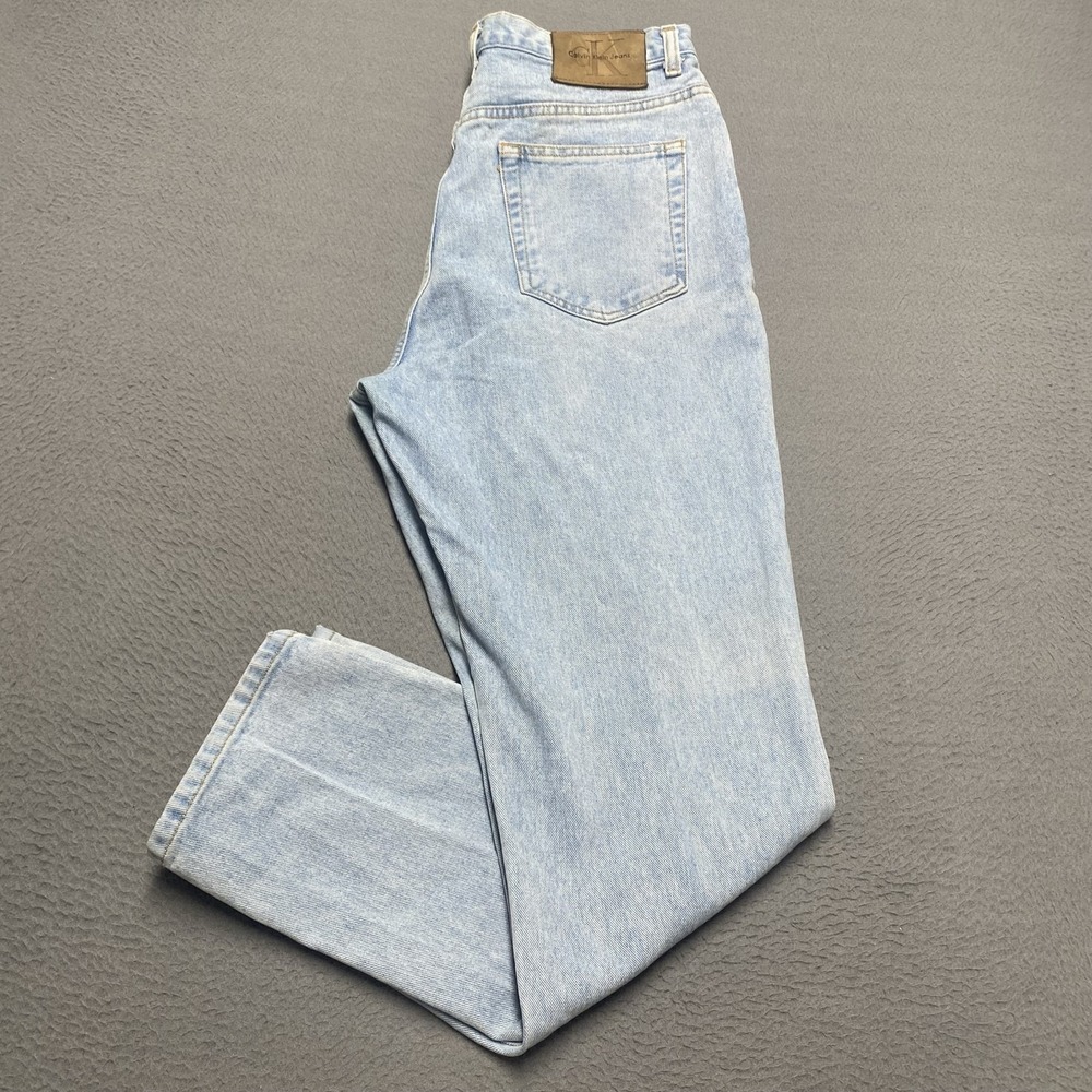 Calvin Klein Jeans Jeans Womens 16 Blue Light Wash Straight Denim 5 Pocket